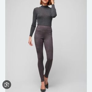 White House Black Market Vegan Suede WHBM® Runway Legging